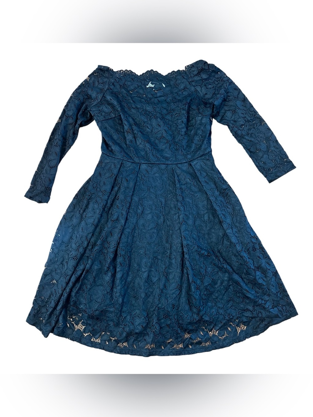 Missmay Women's Long Sleeve Lace Dress - Black Sz L